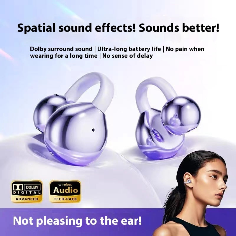 AI Translation Headset M91 - Clip-On Wireless Bluetooth Earpiece