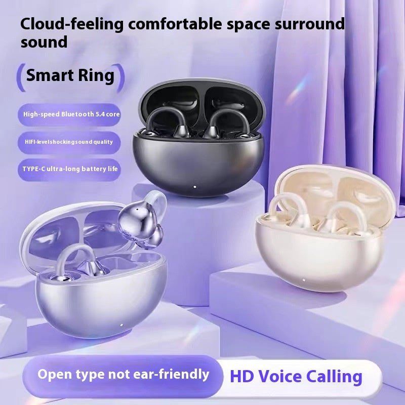 AI Translation Headset M91 - Clip-On Wireless Bluetooth Earpiece