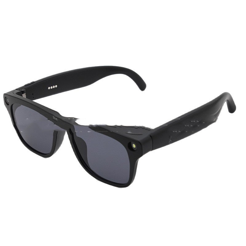 Black sunglasses with a white background