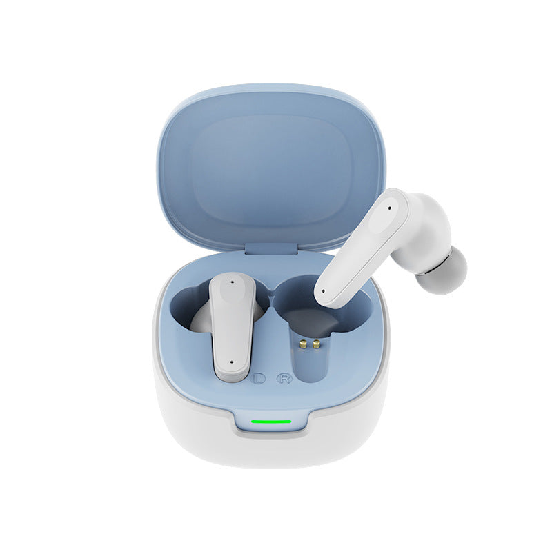 AI Translation Earbuds blue color - intelligent voice translation headset
