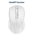 White computer mouse on a white background