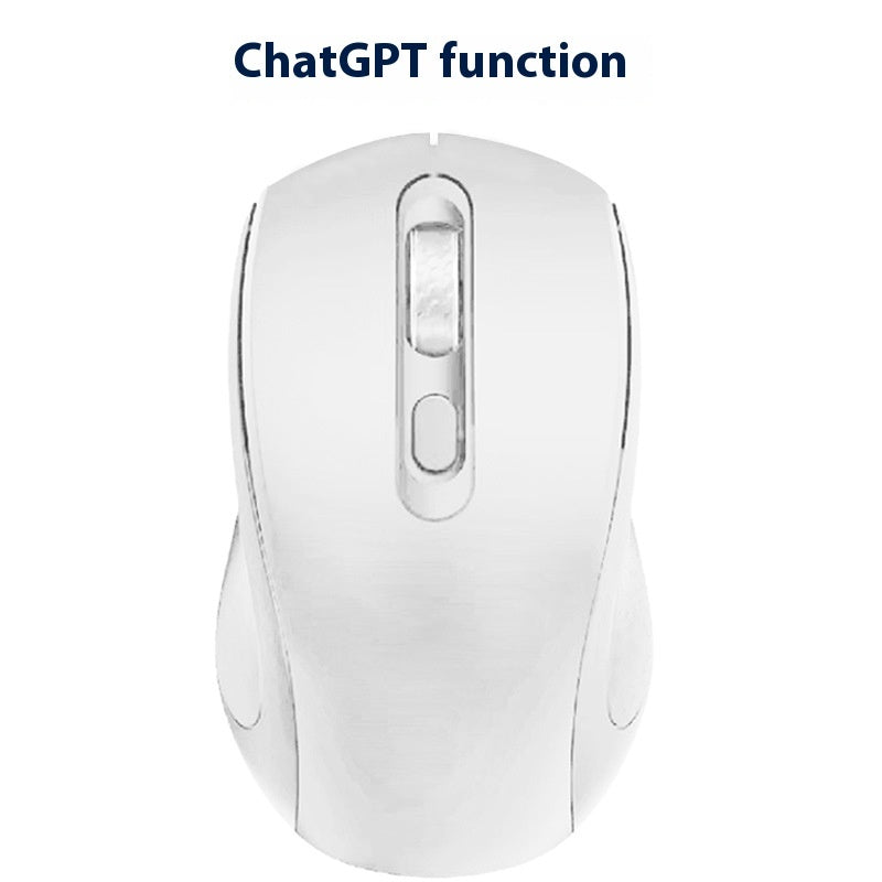 White computer mouse on a white background