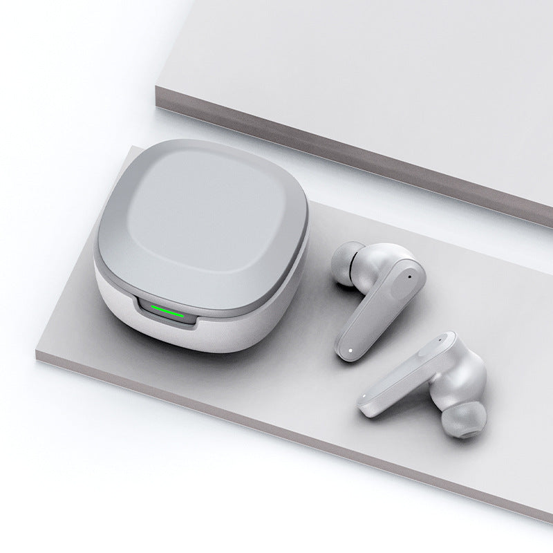 AI Translation Earbuds in open charging case - Bluetooth wireless design
