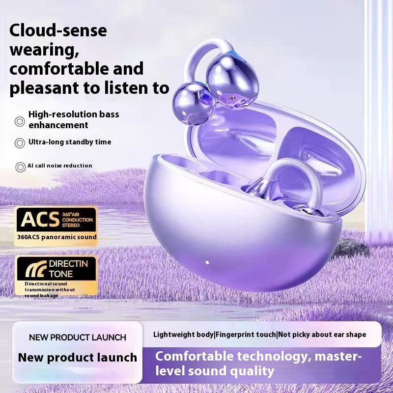 AI Translation Headset M91 - Clip-On Wireless Bluetooth Earpiece