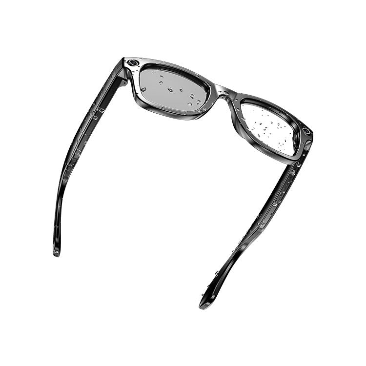 Black eyeglasses on a white background